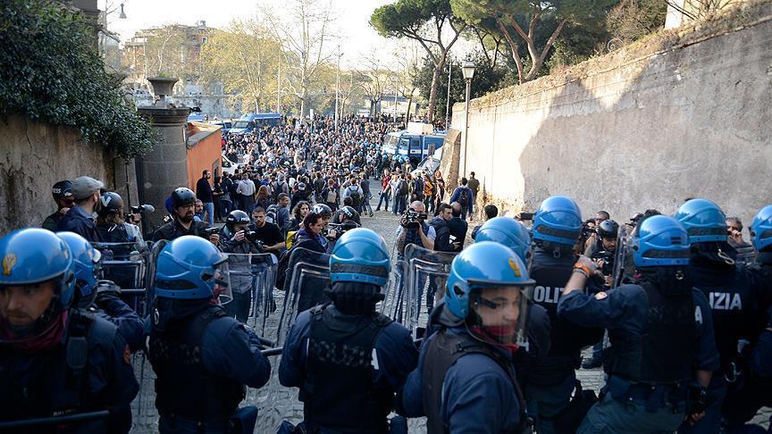 12 people injured during protests in northern Italy