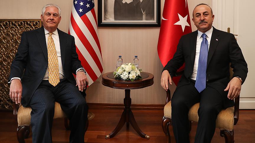 Çavuşoğlu ile Tillerson bir araya geldi