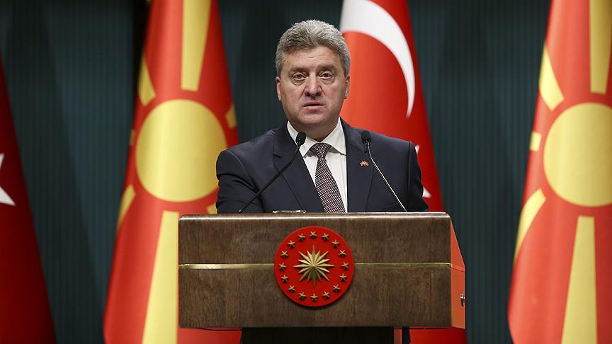 Makedonya Cumhurbaşkanı İvanov: Türkiye'nin terörle mücadelede attığı tüm adımların farkındayız
