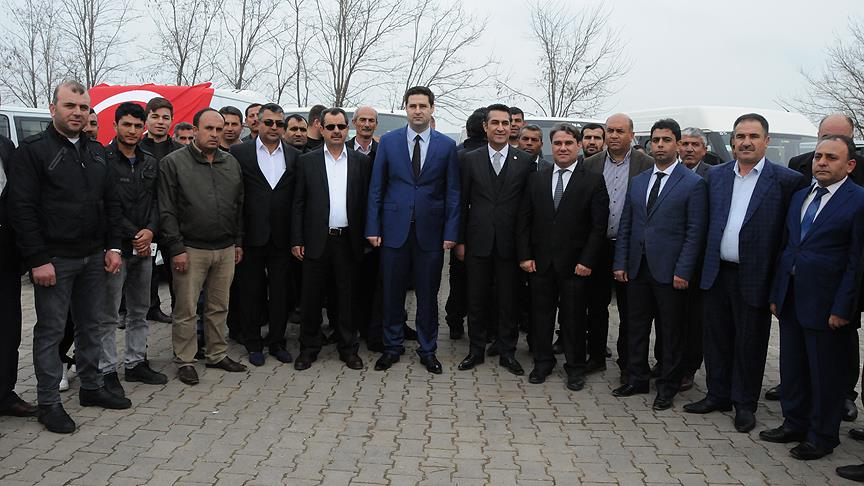 Diyarbakırlı şoförlerden Mehmetçik'e destek 