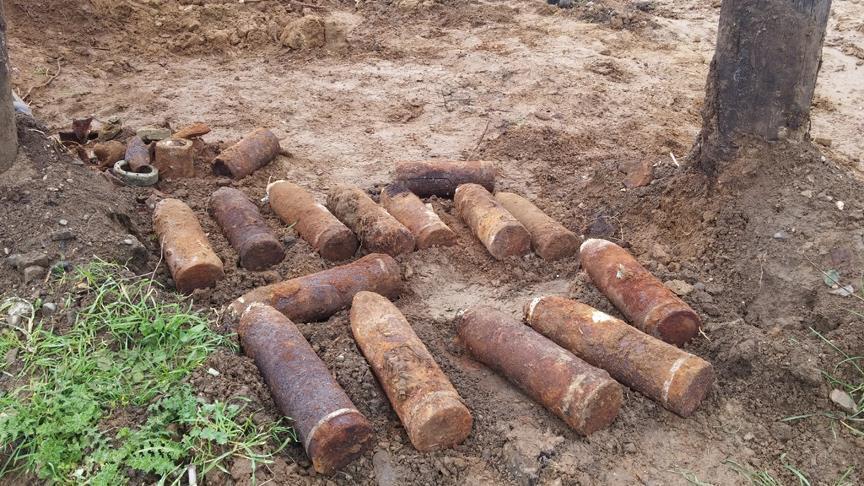 Артилериски гранати од Првата светска војна пронајдени кај Гевгелија