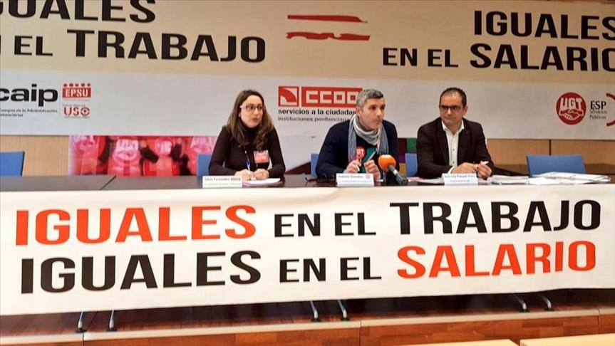 Marchas de los sindicatos de trabajadores de prisiones en Madrid