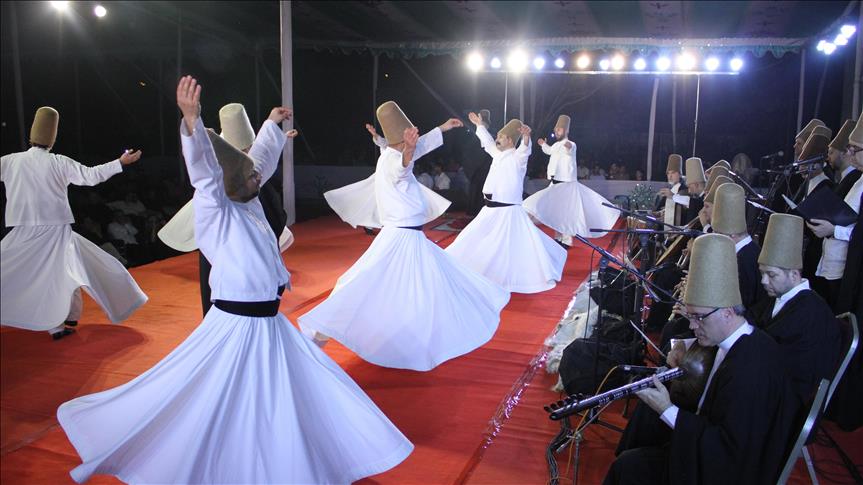 Turkish whirling dervishes perform in Bangladesh