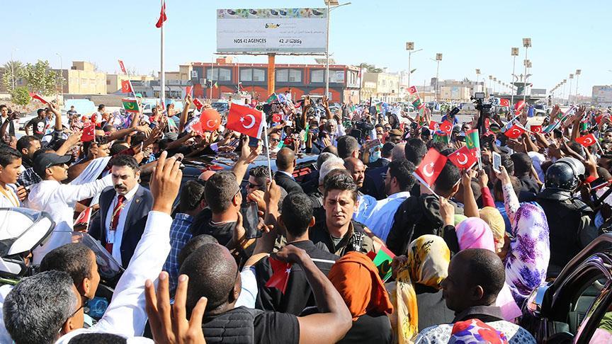 Moritanya'da Erdoğan'a destek gösterisi