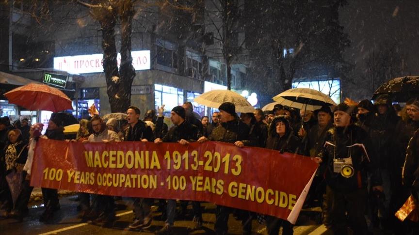 Manifestación en Macedonia contra el cambio del nombre de la nación