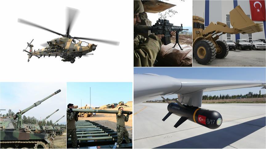 Turkish arms showcased in Afrin, Syria operation