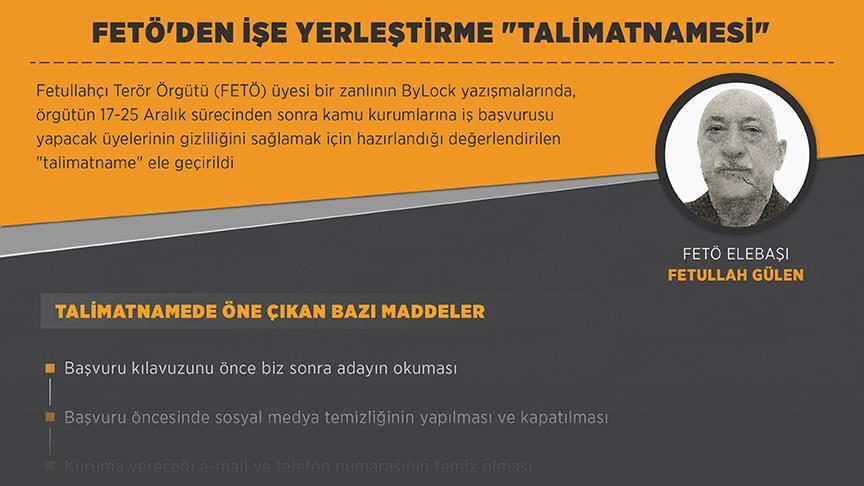 FETÖ'den iş başvurusu 'talimatnamesi'