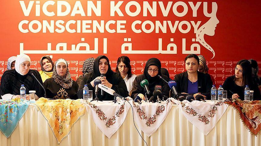 کاروان "وجدان بيدار زنان" براى دفاع از بانوان سورى