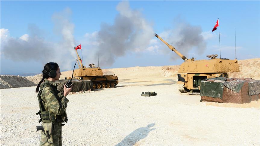 Turkish female troops provide backup in Afrin operation