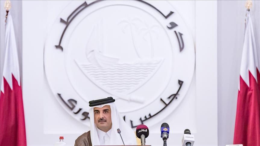 Qatari emir receives top US officials in Doha