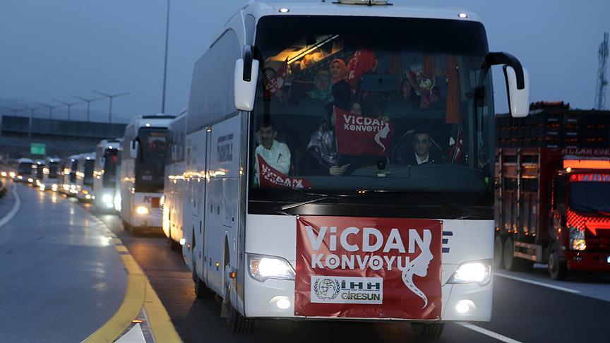 Vicdan Konvoyu Adana Dan Yola Cikti