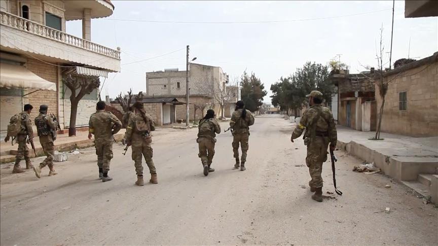 Anadolu Agency footage shows areas destroyed by YPG PKK