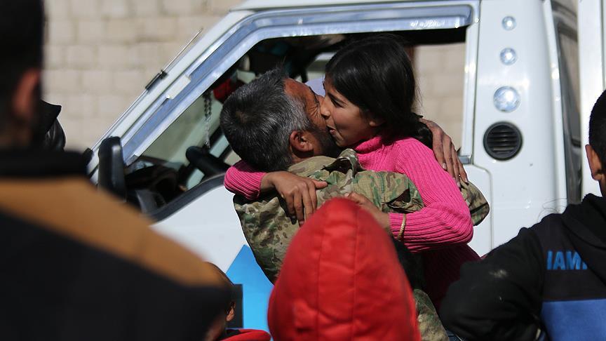 Afrinliler ÖSO'daki akrabalarına kavuştu 