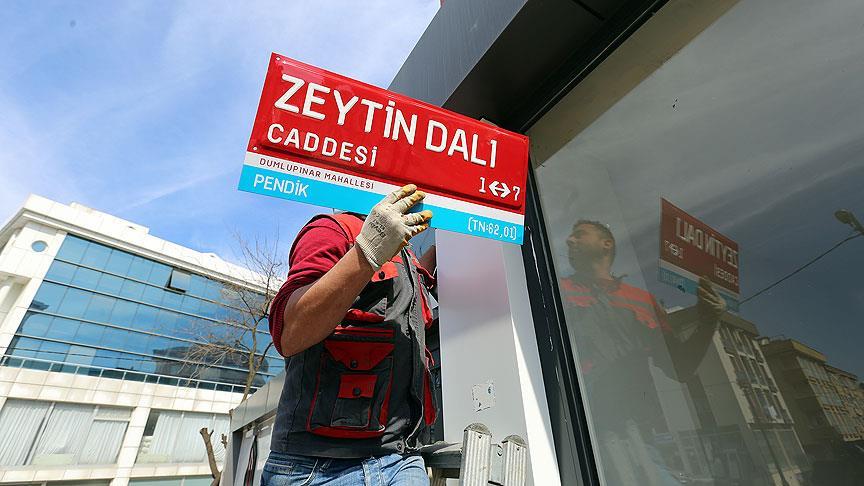 Istanbul Da Zeytin Dali Caddesi Tabelasi Asildi
