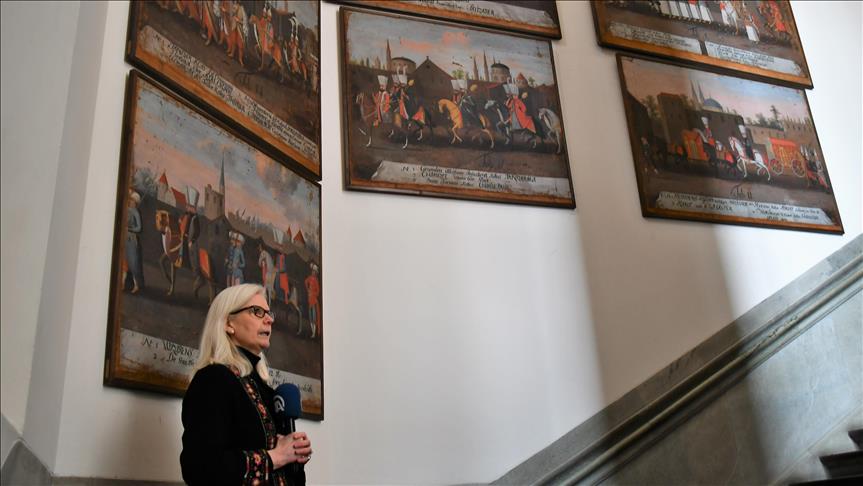 Paintings on Ottoman Sultan exhibiting in Sweden