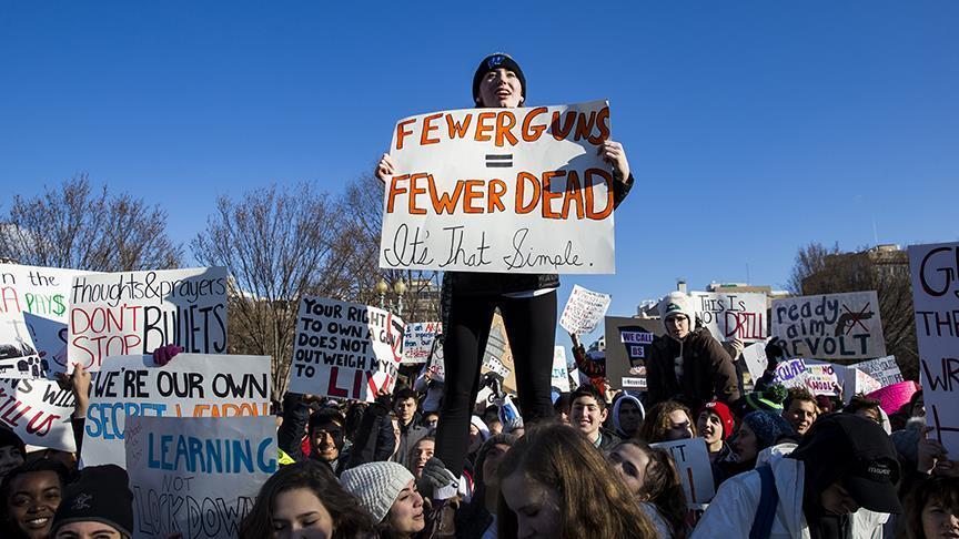US students rally nationwide against gun violence