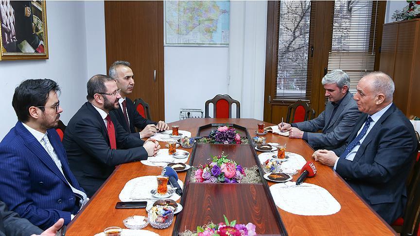 Anadolu Agency, TRT heads visit Azeri news agency