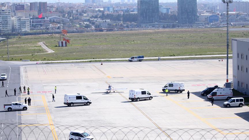 İran'daki jet kazasında ölen 10 kişinin cenazesi Türkiye'ye getirildi