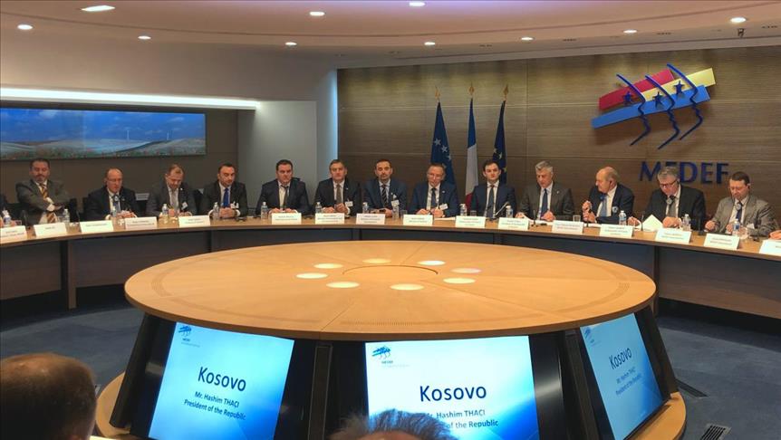 Presidenti Thaçi fton kompanitë franceze të investojnë në Kosovë