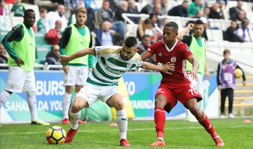 Foot/Turquie - 26ème j. : Bursaspor s’impose sur le fil face à Sivasspor (1-0) 