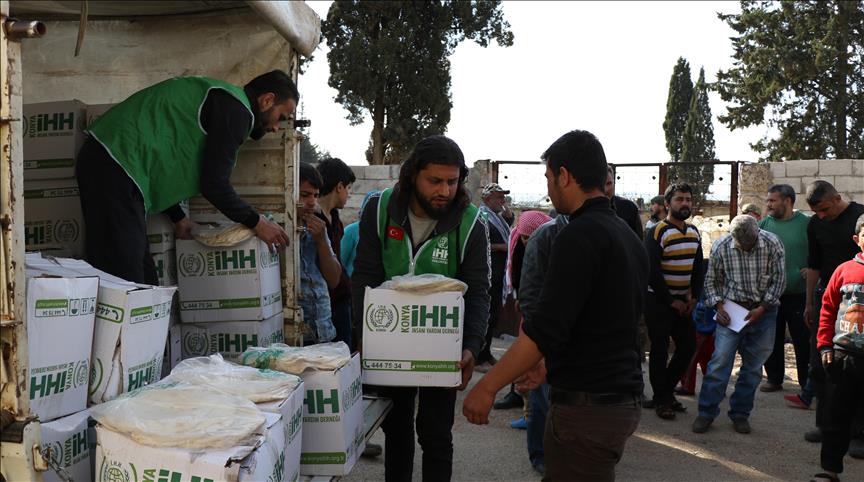Turkey's IHH sends aid to terror cleared Afrin village