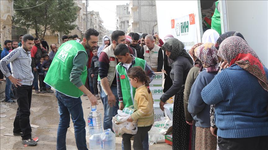 Turkish agency continues aid delivery in Syria