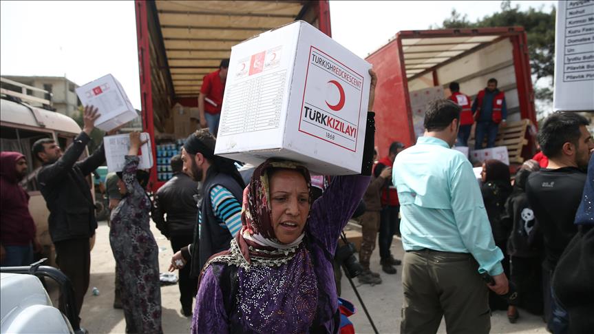 Turkish charity extends helping hand to Afrin civilians 