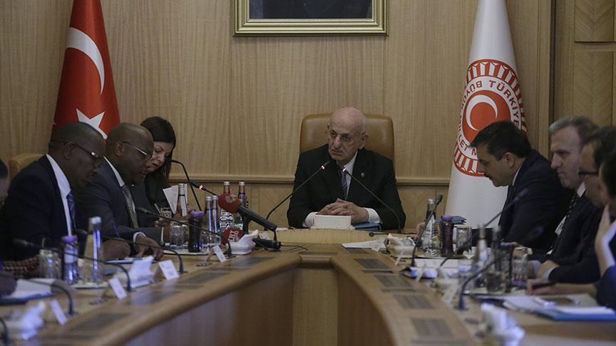 TBMM Başkanı Kahraman, Lesotho Dışişleri Bakanı Makgothi'yi kabul etti