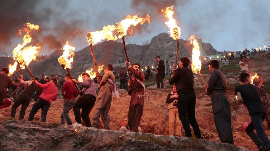  Irak'ta Nevruz kutlamaları düzenlendi
