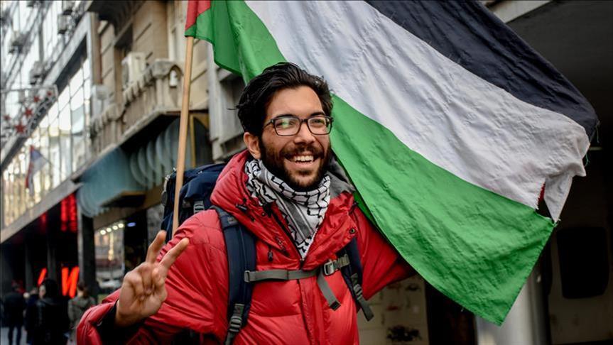 Aktivis Yahudi aksi jalan dari Swedia dukung perjuangan rakyat Palestina 