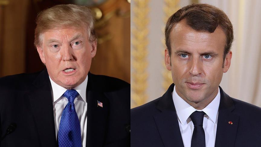 Trump et Macron s'entretiennent au téléphone