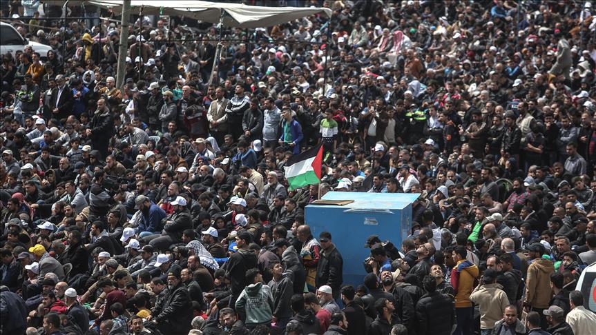 Palestinos empiezan protesta de 45 días en la frontera con Israel