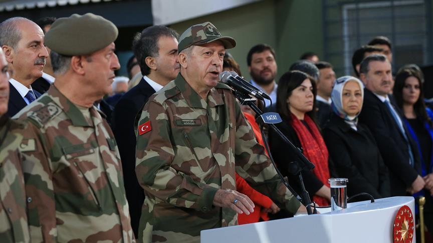 أردوغان يتفقّد مخفرا حدوديا بولاية هطاي جنوبي تركيا