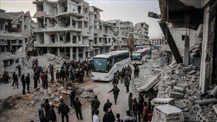 13th convoy departs Eastern Ghouta amid evacuation deal