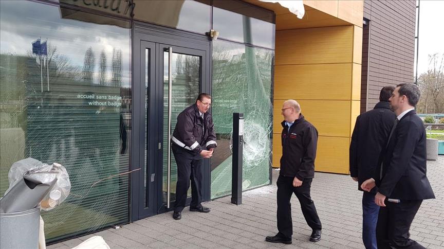 PYD/PKK supporters attack Council of Europe building in France