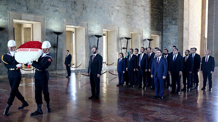 AA heyeti Anıtkabir'i ziyaret etti