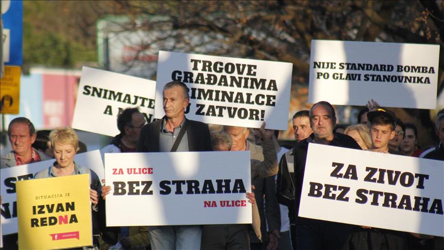 Protest u Podgorici zbog učestalih ubistava: Građani zabrinuti za bezbjednost 