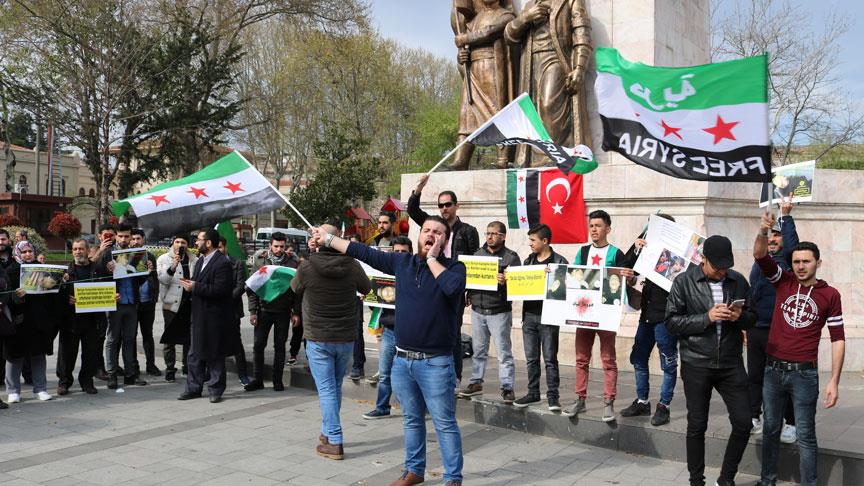 İstanbul'da 'Doğu Guta' protestosu 