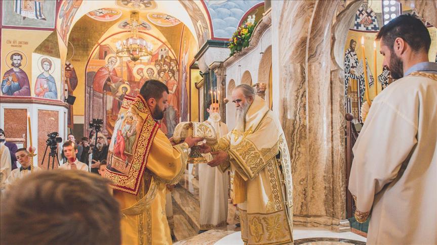 Podgorica: Vaskršnju liturgiju predvodio mitropolit Amfilohije 