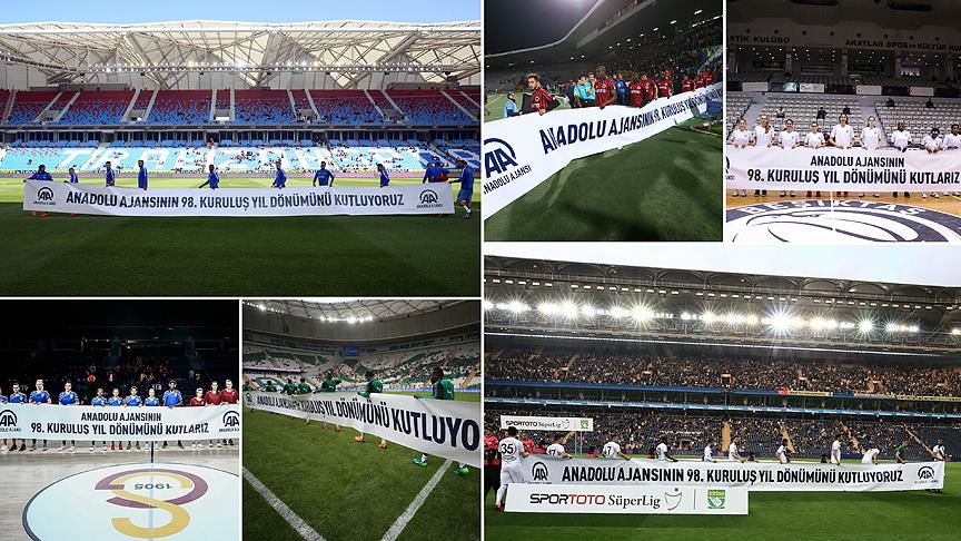 Spor camiası AA'yı yalnız bırakmadı