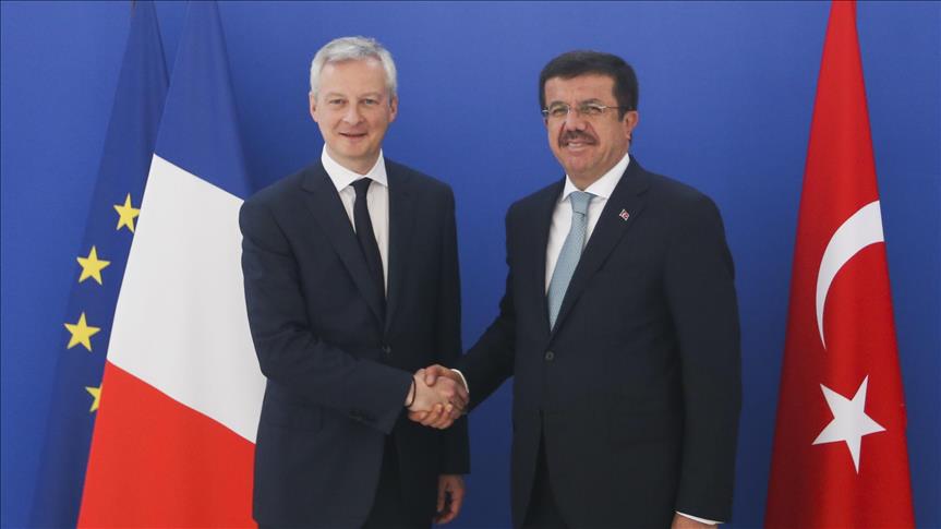 Turkey, France aim for €20B trade volume by 2019 end