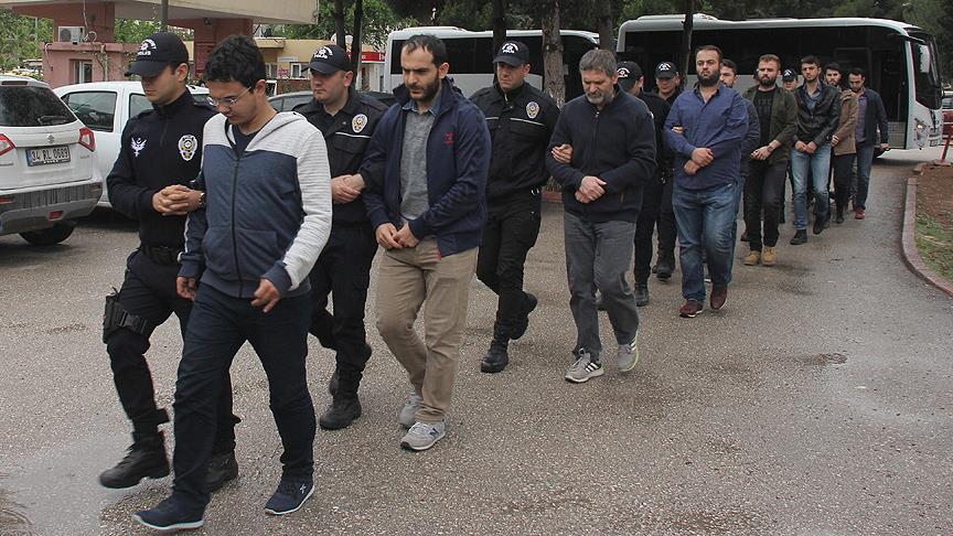 Adana merkezli 21 ilde FETÖ/PDY operasyonu: 16 kişi adliyede