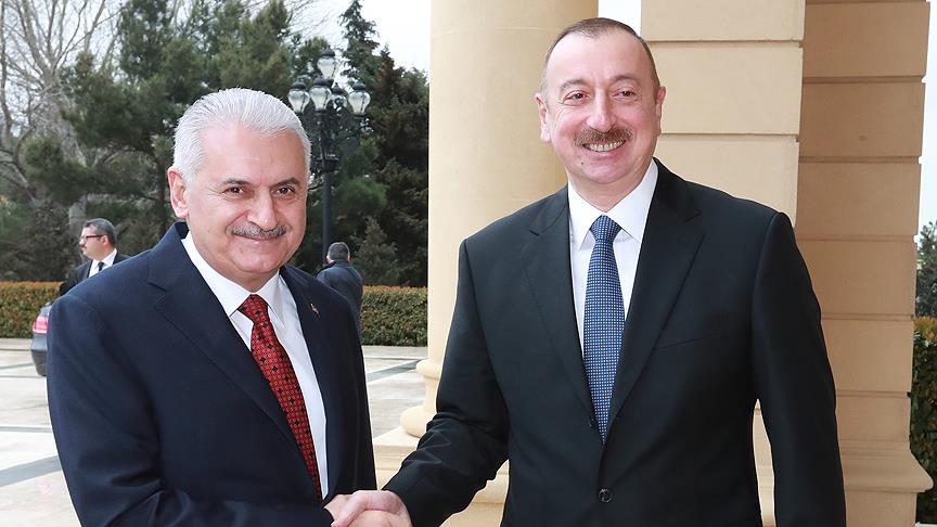 Başbakan Yıldırım'dan Aliyev'e tebrik 