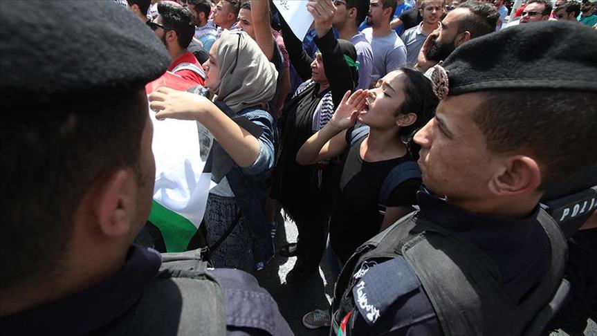 Jordan authorities stop pro-Palestine march in Amman
