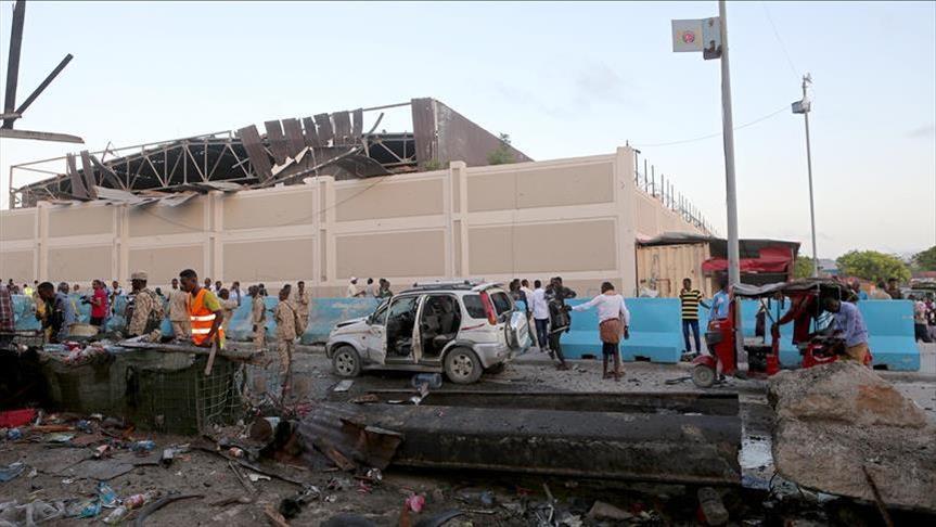 Blast kills 5 at Somalia football stadium