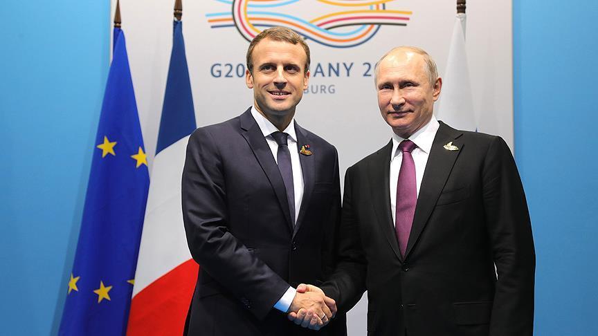 Macron, Putin discuss Syria over phone