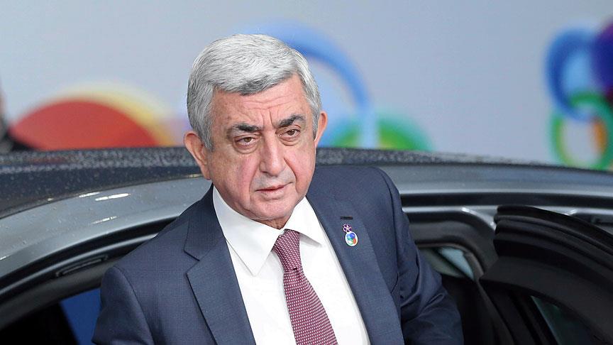 Ermenistan'da eski Cumhurbaşkanı Sarkisyan'a karşı gösteri