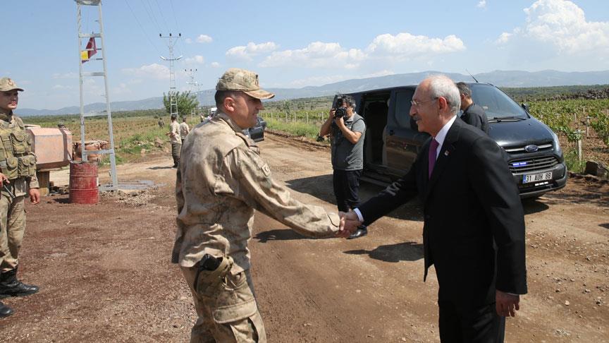 Kılıçdaroğlu sınır karakolunu ziyaret etti