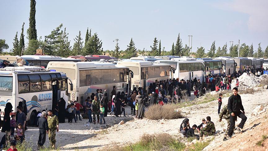 22nd convoy from Syria's Douma arrives in Al-Bab