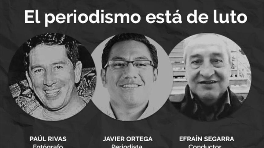 Sigue incertidumbre por cuerpos de periodistas ecuatorianos asesinados